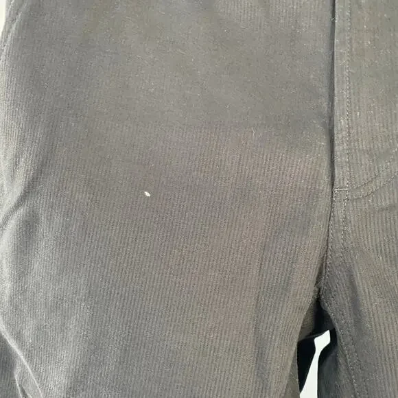 A.P.C. Size 32 Black Corduroy Cotton Elastic Waistband Casual Pants